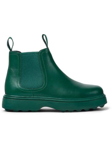 Camper Leder-Chelsea-Boots in Grün