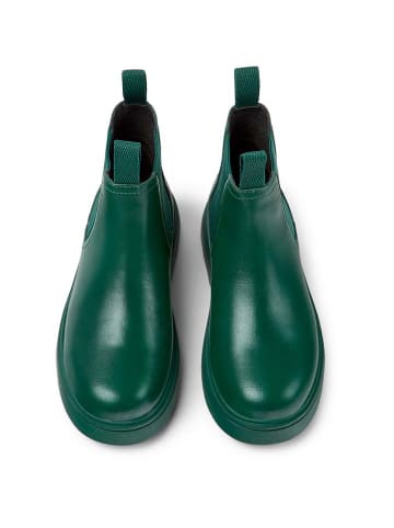Camper Leder-Chelsea-Boots in Grün