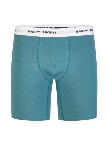 Happy Shorts 2er-Set: Boxershorts in Grün/ Hellblau