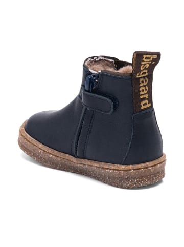 bisgaard Leder-Lauflernschuhe "Phillip" in Dunkelblau/ Braun