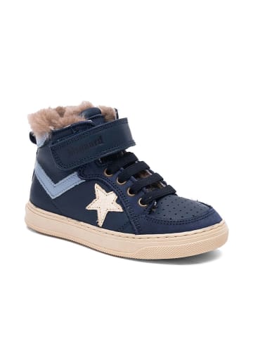 bisgaard Leder-Sneakers "Isak" in Blau