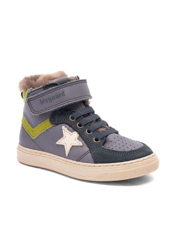 bisgaard Leder-Sneakers "Isak" in Hellblau