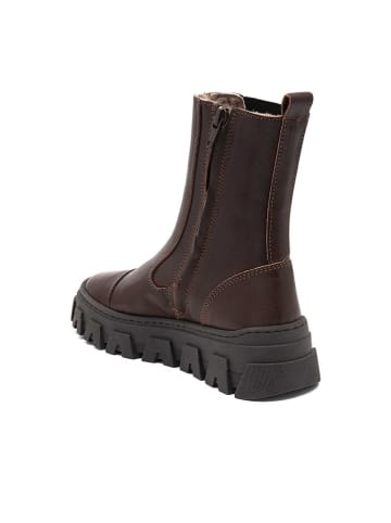 bisgaard Leder-Boots "Nilla" in Braun