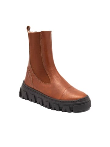 bisgaard Leder-Boots "Nilla" in Hellbraun