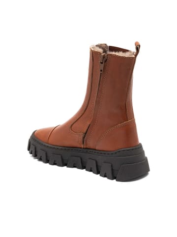 bisgaard Leder-Boots "Nilla" in Hellbraun