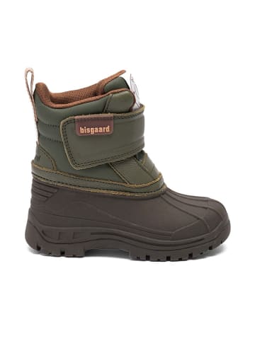 bisgaard Leder-Boots "Pixie" in Braun/ Khaki