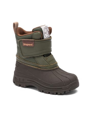 bisgaard Leder-Boots "Pixie" in Braun/ Khaki
