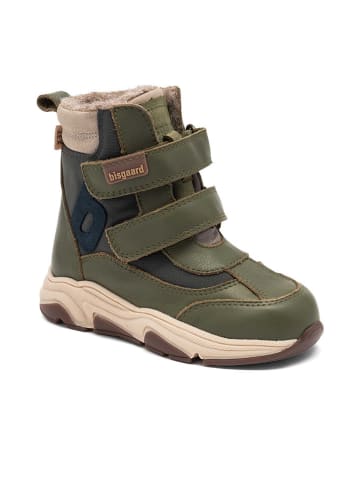 bisgaard Leder-Boots "Marius" in Grün