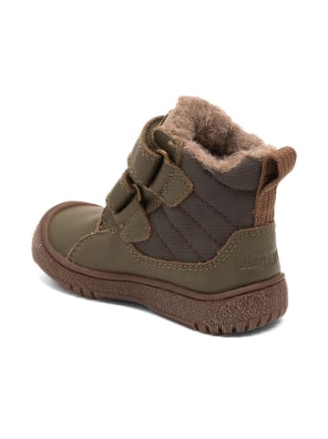bisgaard Leder-Boots "Helton" in Khaki
