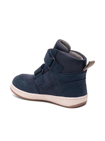 bisgaard Leder-Boots "Matty" in Dunkelblau