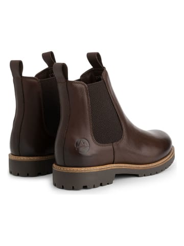 TRAVELIN' Leren chelseaboots bruin