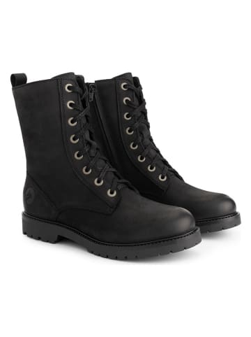 TRAVELIN' Leder-Boots in Schwarz