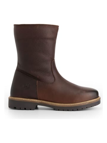 TRAVELIN' Leder-Boots in Braun