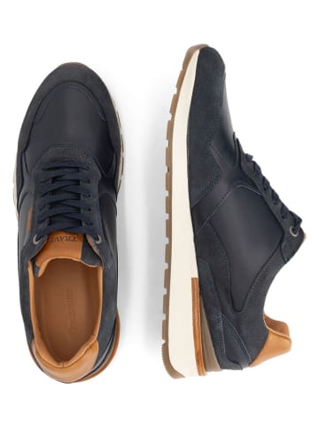 TRAVELIN' Leder-Sneakers in Dunkelblau