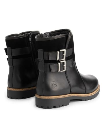 TRAVELIN' Leren boots zwart