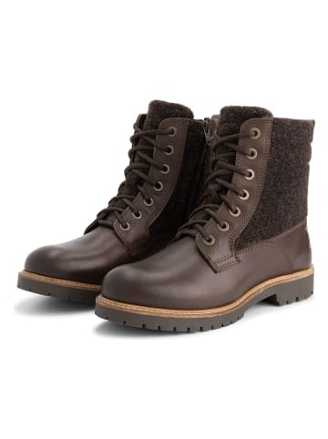 TRAVELIN' Leren boots bruin