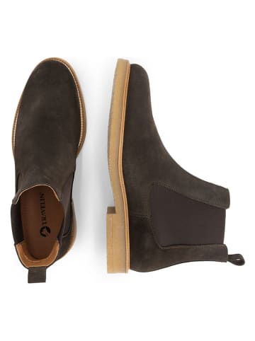 TRAVELIN' Leren chelseaboots bruin