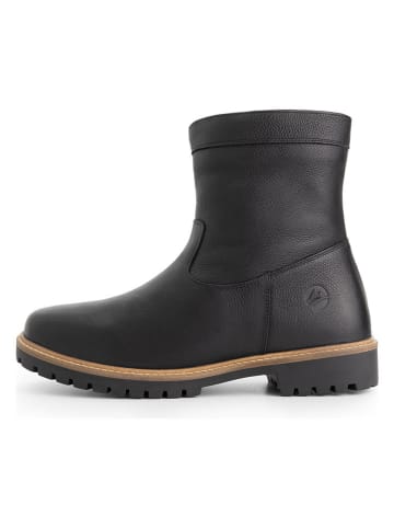 TRAVELIN' Leren boots zwart
