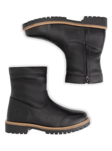TRAVELIN' Leren boots zwart