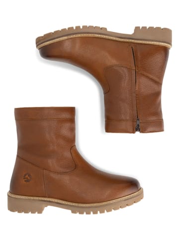 TRAVELIN' Leren boots lichtbruin