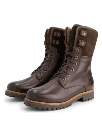 TRAVELIN' Leren boots bruin
