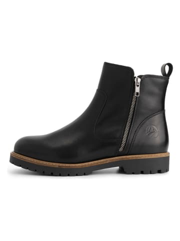 TRAVELIN' Leren boots zwart