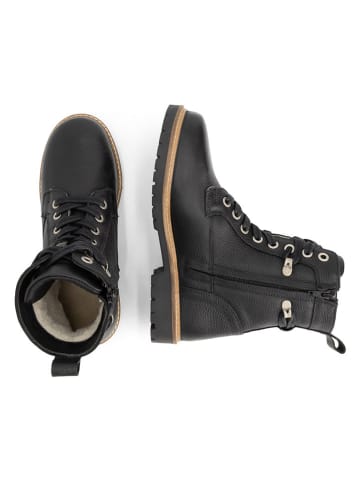 TRAVELIN' Leder-Boots in Schwarz