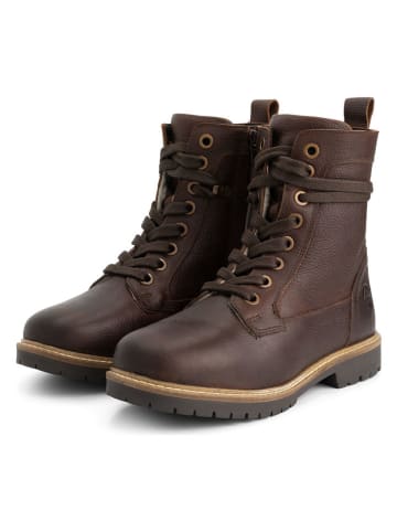 TRAVELIN' Leren boots bruin
