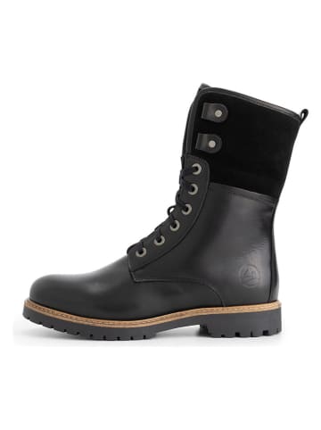 TRAVELIN' Leder-Boots in Schwarz