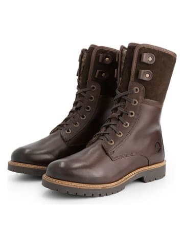 TRAVELIN' Leder-Boots in Braun
