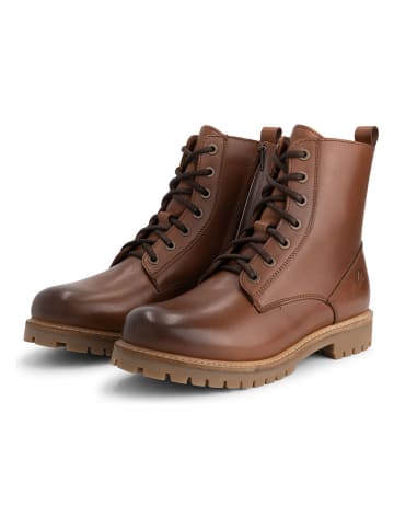 TRAVELIN' Leren boots lichtbruin