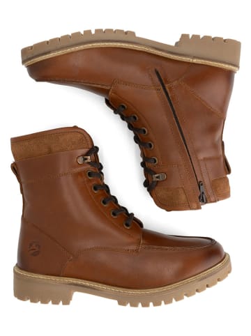 TRAVELIN' Leren boots lichtbruin