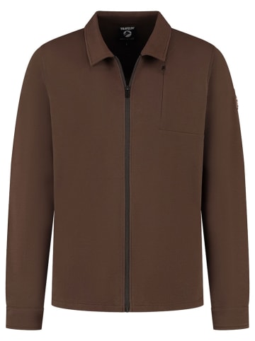 TRAVELIN' Sweatjacke in Braun