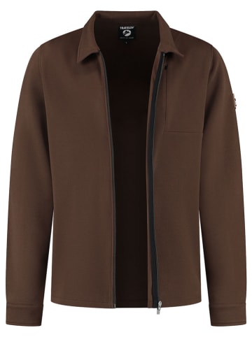TRAVELIN' Sweatjacke in Braun