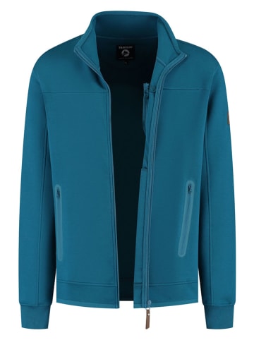 TRAVELIN' Sweatjacke in Türkis