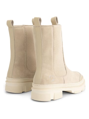 TRAVELIN' Leder-Chelsea-Boots in Beige
