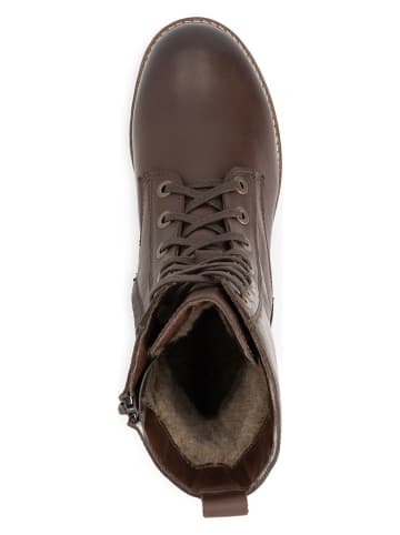 TRAVELIN' Leren boots bruin