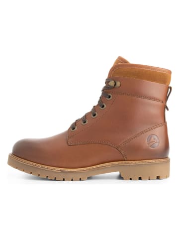 TRAVELIN' Leder-Boots in Hellbraun