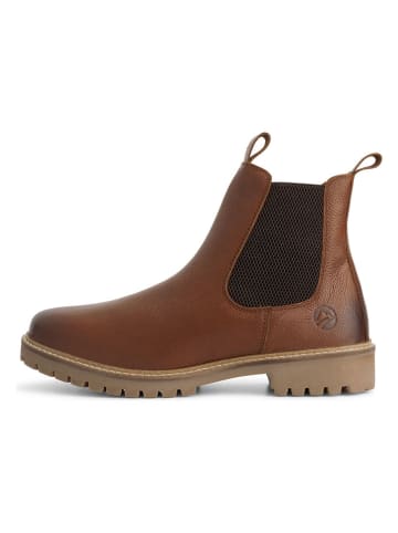 TRAVELIN' Leren chelseaboots lichtbruin