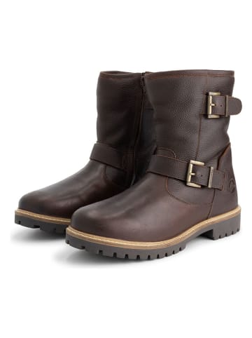 TRAVELIN' Leren boots bruin