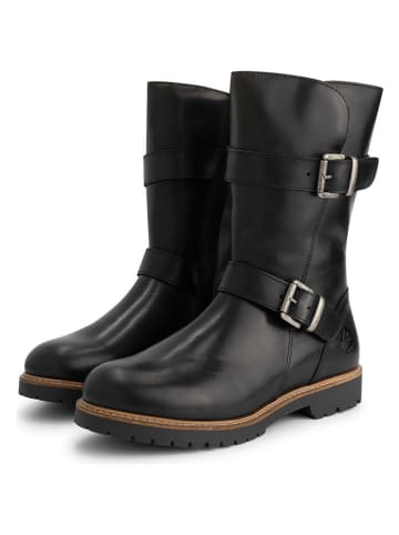 TRAVELIN' Leder-Boots in Schwarz