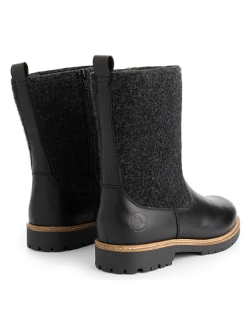 TRAVELIN' Leren boots zwart