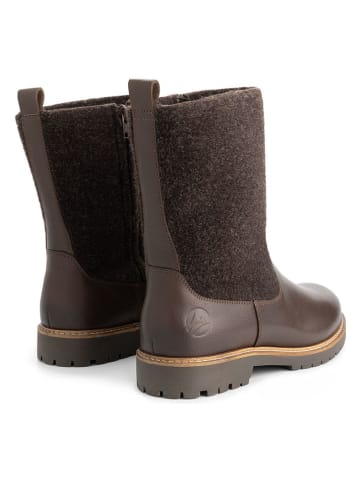 TRAVELIN' Leder-Boots in Braun