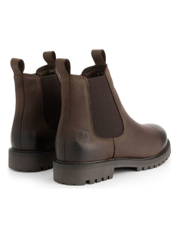 TRAVELIN' Leren chelseaboots bruin