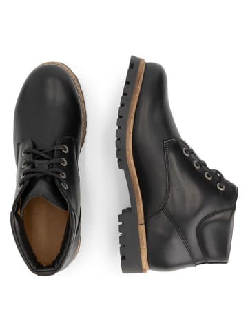 TRAVELIN' Leder-Schnürschuhe in Schwarz