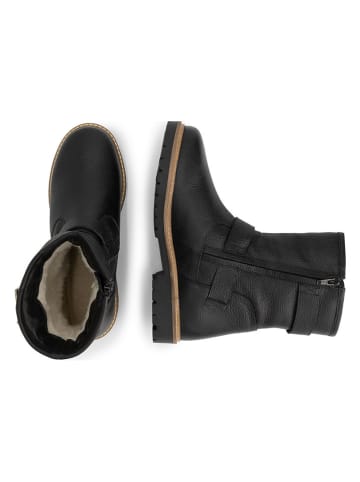 TRAVELIN' Leren boots zwart