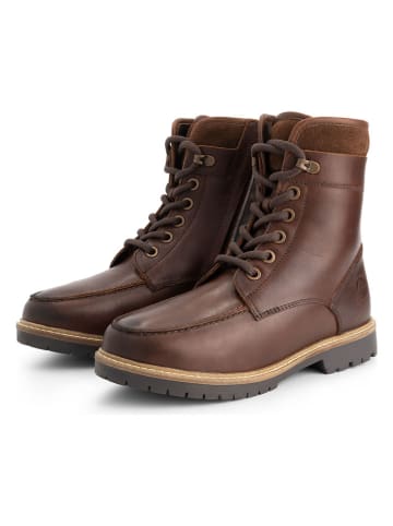 TRAVELIN' Leren boots bruin