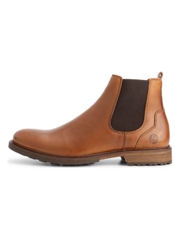 TRAVELIN' Leren chelseaboots lichtbruin