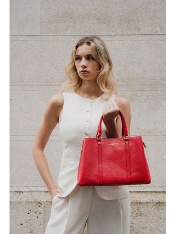 maison héritage PARIS Leder-Henkeltasche "Sauce" in Rot - (B)22 x (H)23 x (T)13 cm
