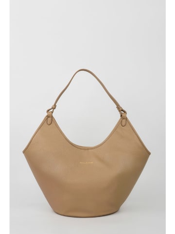 maison héritage PARIS Leder-Shopper "Cedro" in Beige - (B)52 x (H)36 x (T)21 cm